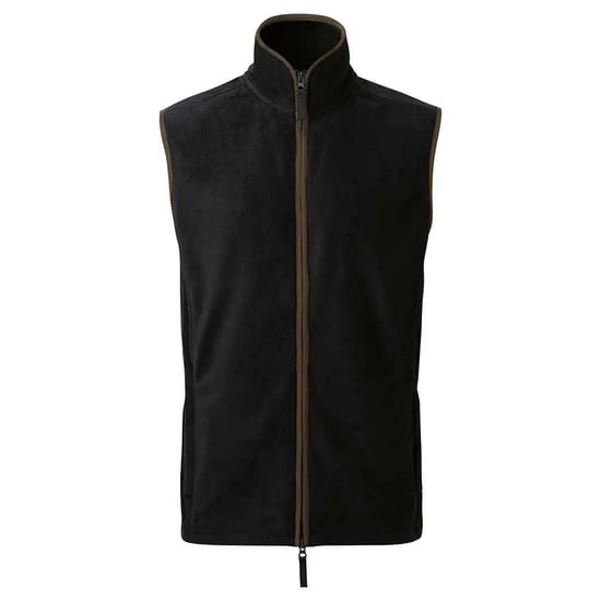 Premier Heren Artisan Fleece Gilet (Zwart/Bruin) - Image 1