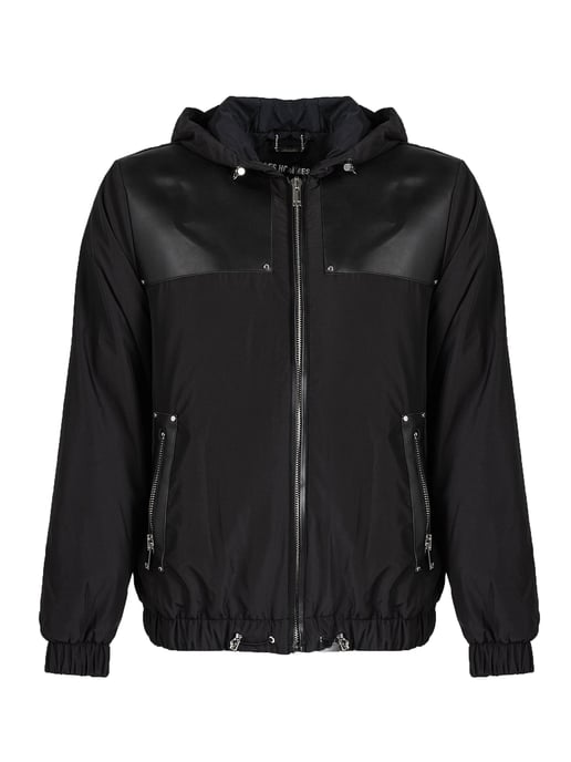 Les Hommes jas Windbreaker Mannen zwart - Image 1