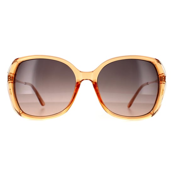 Guess GF0396 57B glanzend beige smoke gradient zonnebril - Image 1