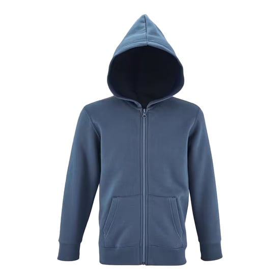 SOLS Hoodie met volledige rits voor kinderen/Kinderen Stone (Leisteenblauw) - Image 1