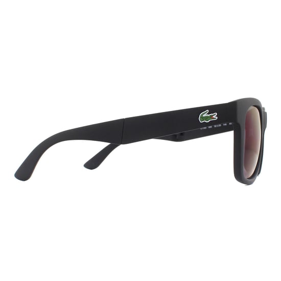 Lacoste Rectangle Unisex Matte Black Blue Gradient Folding Sunglasses