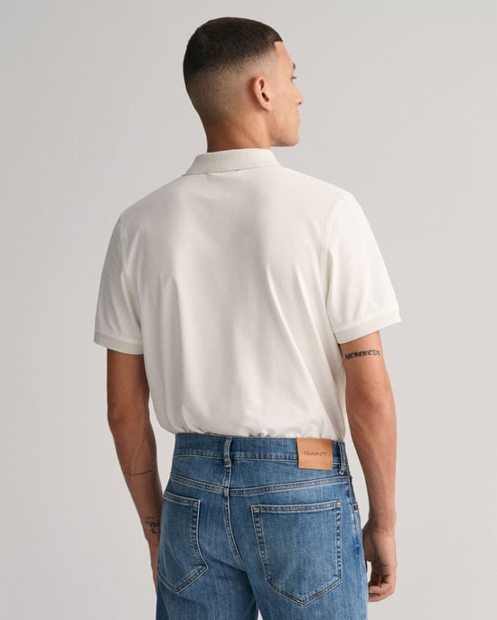 GANT regular fit korte mouw contrast piqué rugger - Image 2