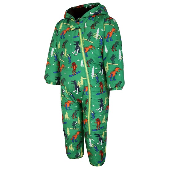 Dare 2B Baby Bambino II Dinosaur Waterproof Snowsuit (Trek Green)