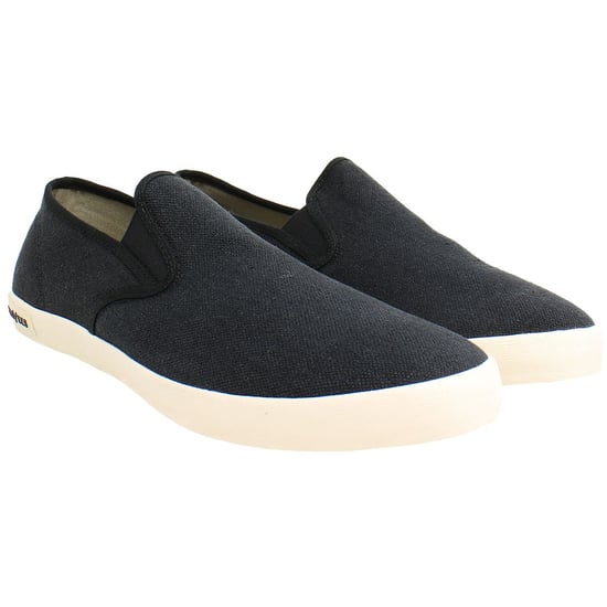 Seavees Baja Standaard Heren Zwarte Plimsolls - Image 2