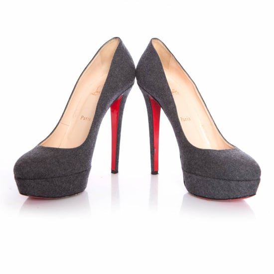 Grijze 'bianca 140' Wol Platform Hakken. - Image 3