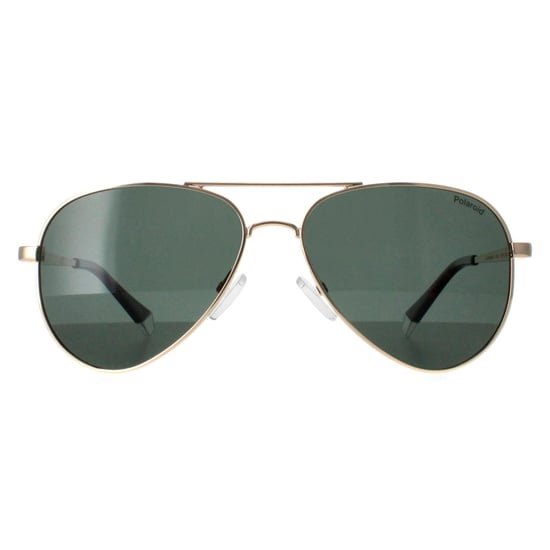 Polaroid Aviator Mens Gold Green Green Polarized PLD 6012/N/NEW