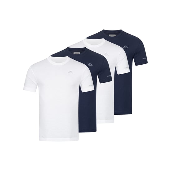 Kappa 4-Pack T-Shirt BASIC in Blue/White