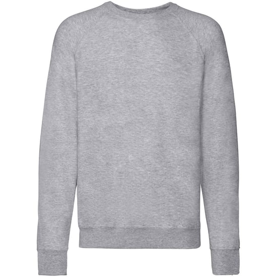 Fruit Of The Loom Heren Lichtgewicht Raglan Sweatshirt (240 GSM) (Heather Grijs) - Image 2