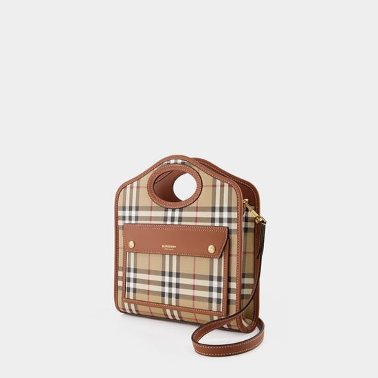 Mini Pocket - Burberry - Canvas - Bruin - Image 6