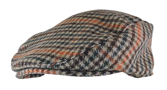 Heren Tweed Flat Cap Sock Snob Newsboy Style - GL228 Rood / Groen - Image 1