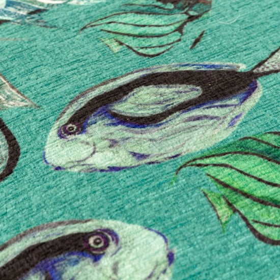 Wylder Tropics Abyss Fish Repeat Chenille Veerkussen - Image 4