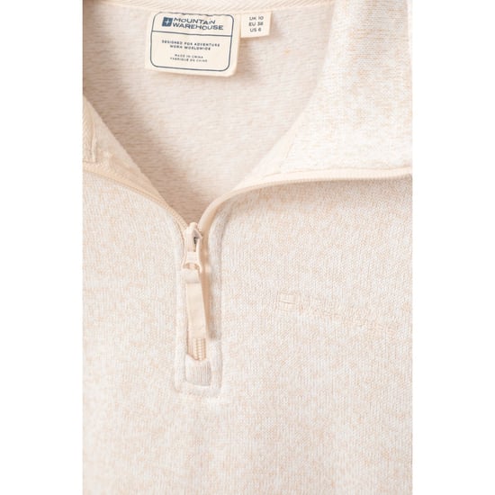 Mountain Warehouse Dames/Dames Idris Half Zip Fleece Top (Beige) - Image 2