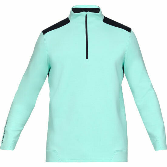 Under Armour Storm Play Off Mens Cold Gear Loose Turquoise Golf Top 1325277 361