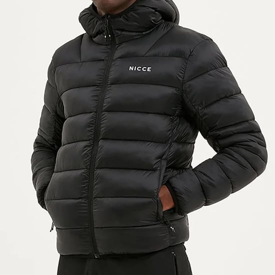 Nicce Skyline heren zwart gewatteerd jack - Image 1