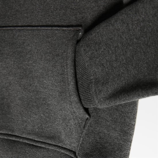 The North Face Unisex Kids Drew Peak Borduur Hoodie Grijs - Image 3