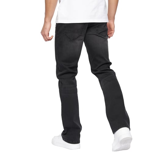 Crosshatch Heren Winsbury Bootcut Jeans (Zwart wassen) - Image 2