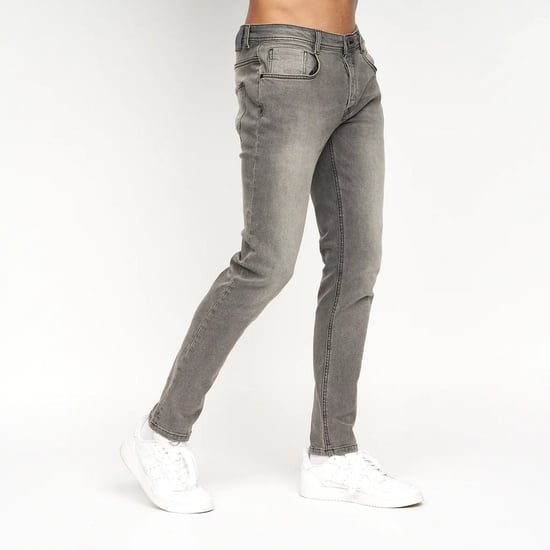 Crosshatch Heren Sheldons Slim Jeans (Lichtgrijs) - Image 6