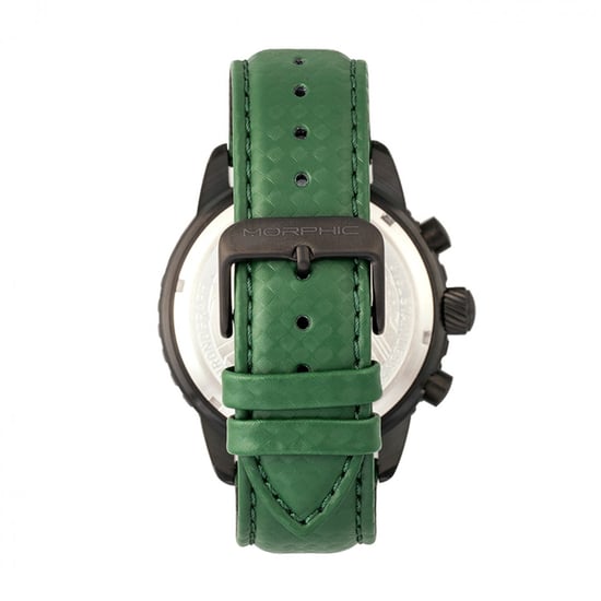 Morphic M51 Series Chronograph Leather-Band Watch w/Date