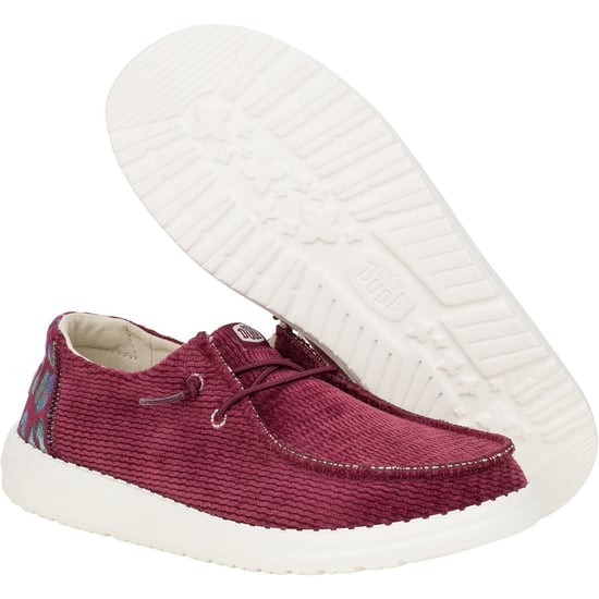 HEYDUDE Wendy Corduroy Leo Polyester Damesschoenen Bourgondië - Image 3