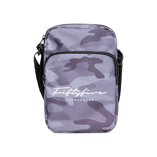 Crosshatch Heren Demilare Camo Crossbody Tas (Zwart) - Image 1
