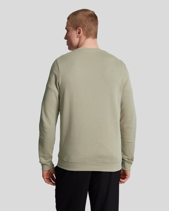 Lyle & Scott merk Sage uniform groen pull-over sweatshirt - Image 3