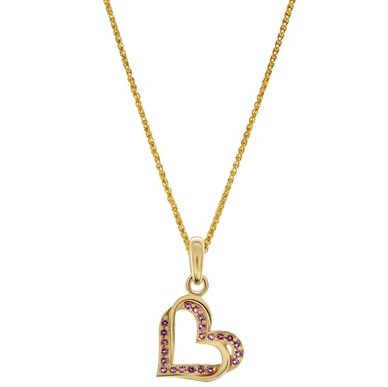 Orphelia 'Cecilia' Dames 925 Sterling Zilveren Hangertje met Ketting - Goud ZH-7584/R - Image 1