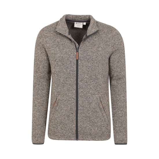 Mountain Warehouse Heren Idris III Full Zip Fleecejack (Beige) - Image 4