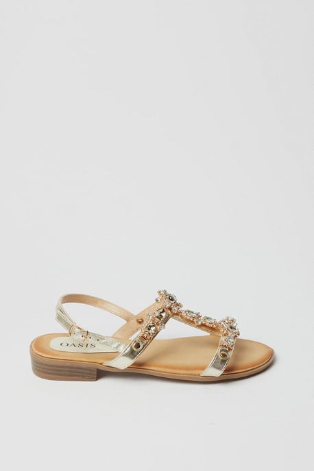 Babsy Jewelled Flat Sandals