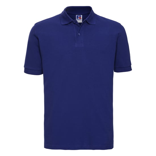 Russell Heren Klassiek Piqué Katoenen Polo Shirt (Helder Koningsblauw) - Image 1
