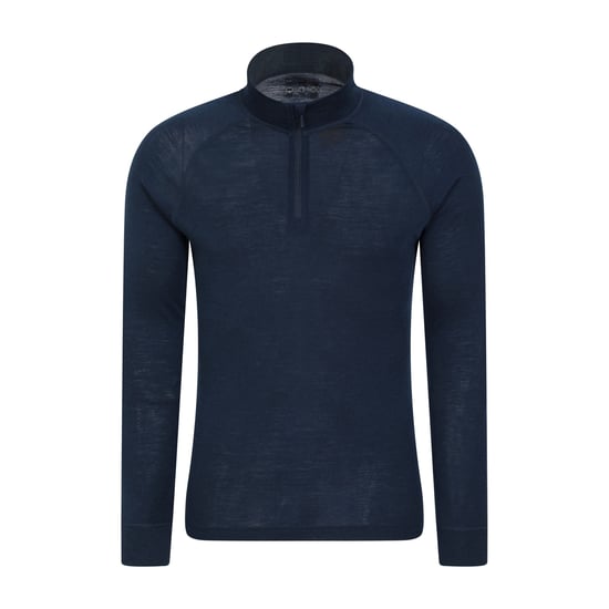 Mountain Warehouse Heren Merino II Base Layer Top (Marine) - Image 1