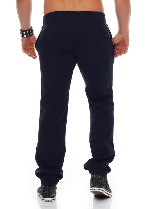 NIKE Heren Club Swoosh Cuff Joggingbroek in marineblauw - Image 3