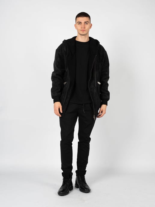 La Haine Inside Us jas LM077 Mannen zwart - Image 2