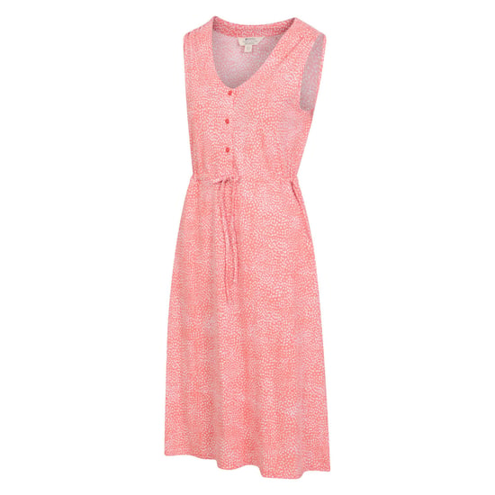 Mountain Warehouse Dames/Dames Bahama's Bloemrijke Mouwloze Jurk (Koraal) - Image 3