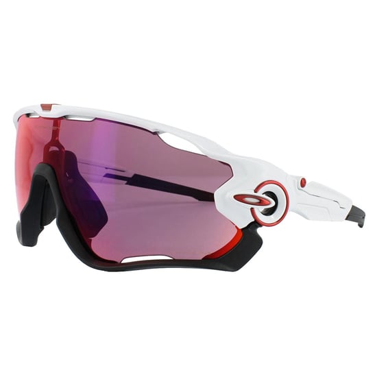 Oakley Wrap Mens Polished White Prizm Road Sunglasses
