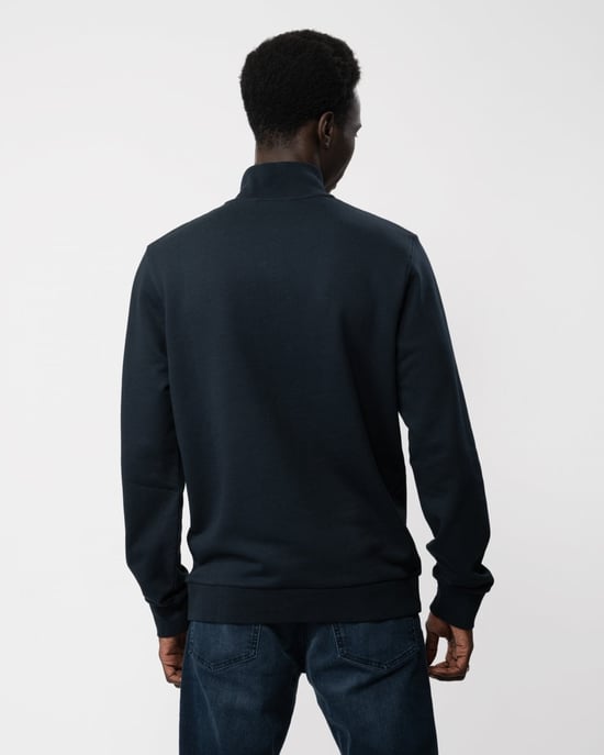 Lyle & Scott Heren Geborduurd Half Rits Sweatshirt - Image 4
