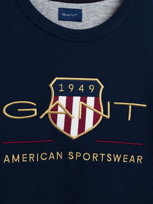 Gant Heren Archive Shield Crew Hals Sweatshirt - Image 5