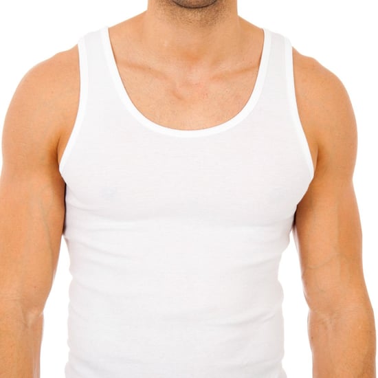 Pack of 2 undershirts with wide straps for men, model AS02300.