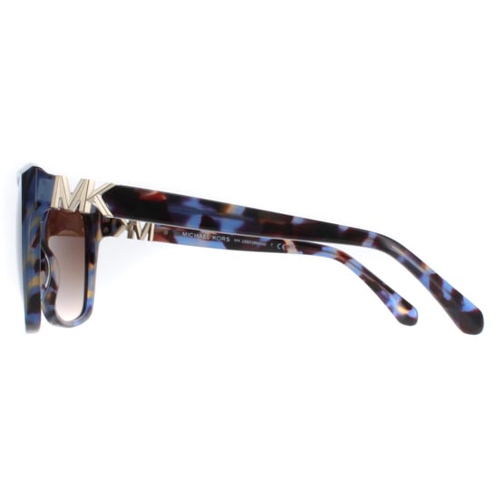 Michael Kors Square Womens Bright Blue Tortoise Brown Gradient MK2201 Malia