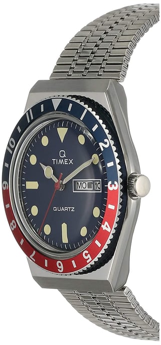 Timex Q Reissue Heren Horloge Zilverkleurig TW2T80700 - Image 3
