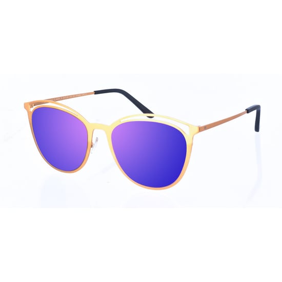 Clarinha women's oval-shaped metal sunglasses