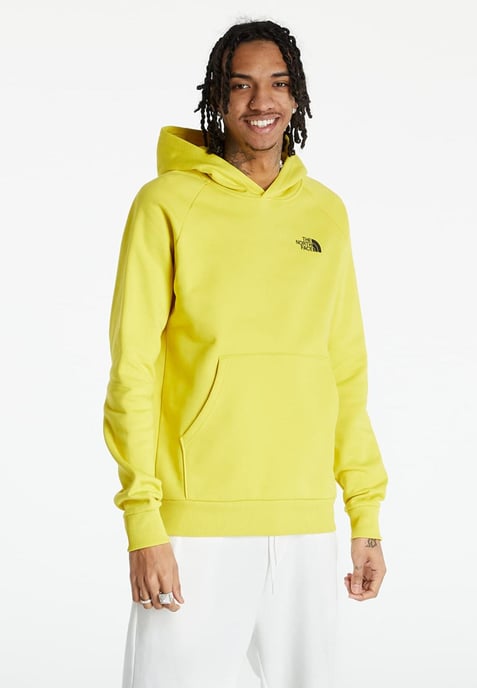 The North Face Heren Reglan Red Box Hoodie in Geel - Image 1