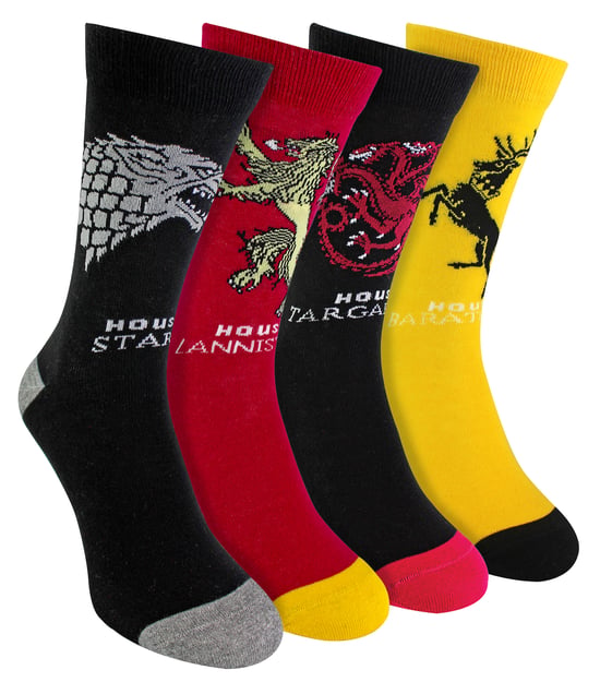 4 Paar Heren Game of Thrones Sokken | House of Dragon GOT Novelty Sokken - Assortiment - Image 1