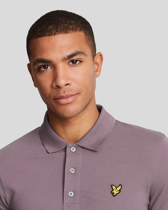Lyle & Scott-logo op de borst Highland Mauve paars poloshirt - Image 4