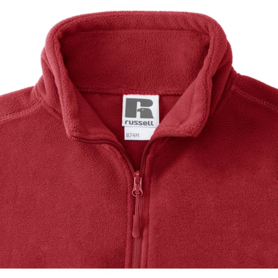 Russell Heren 1/4 Ritssluiting Outdoor Fleece Top (Klassiek rood) - Image 4