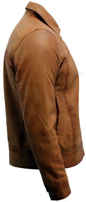 Retro biker jacket from Nappa leather