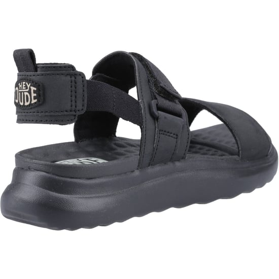 HEYDUDE Collins Mono Sport Textiel Dames Sandalen Zwart - Image 2
