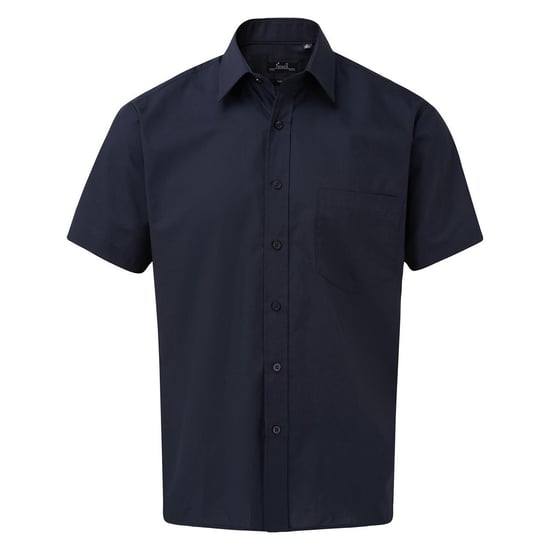 Premier Herenshirt met korte mouwen Popeline (Marine) - Image 1