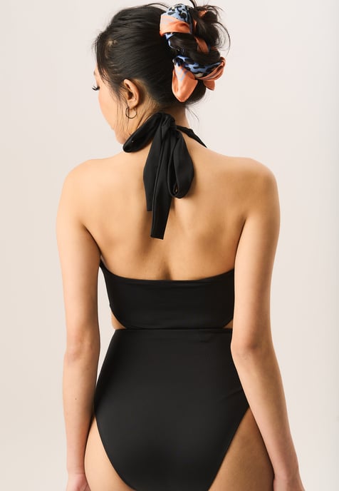 Halter gedraaid uitgesneden badpak - Image 4