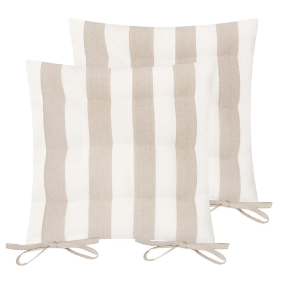 Yard Hayle Gestreepte Katoenen Zitkussens 2-Pack - Image 1
