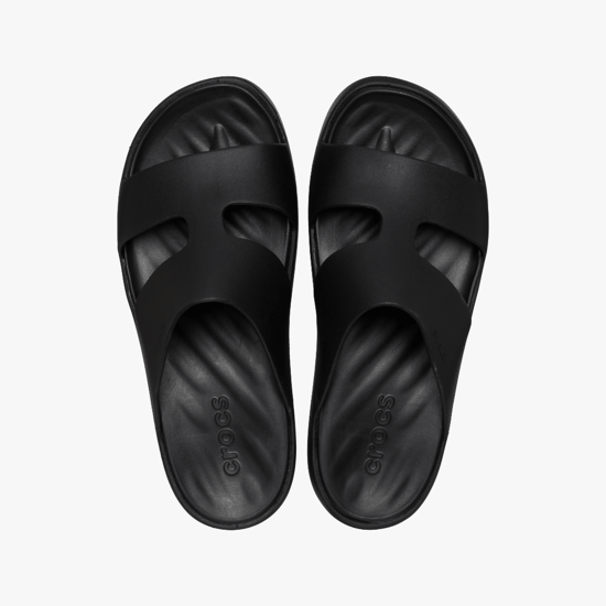 209409-001 GETAWAY PLATFORM H-STRAP Dames Slippers Zwart - Image 3